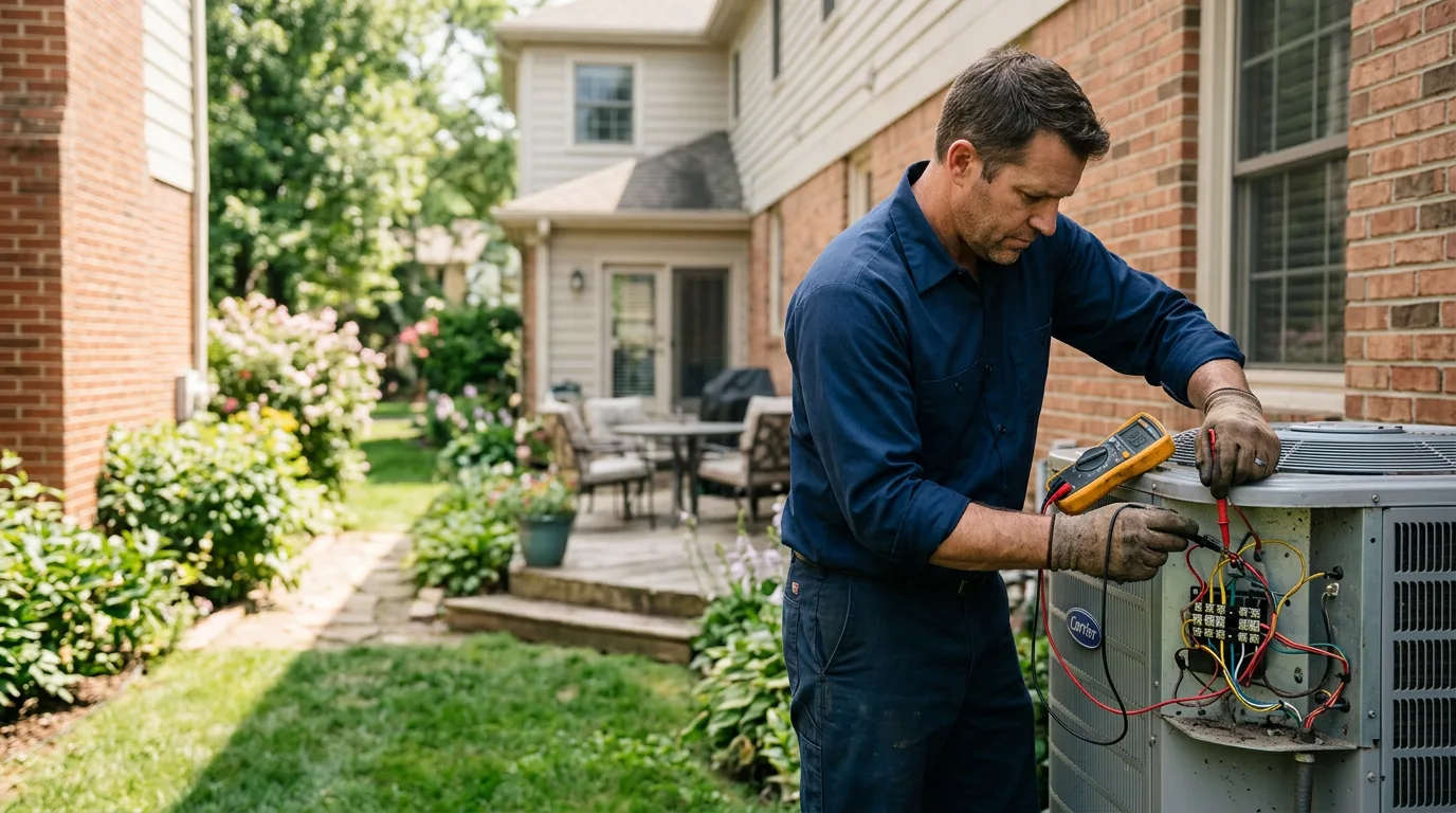 HVAC technician working near Braidwood, IL